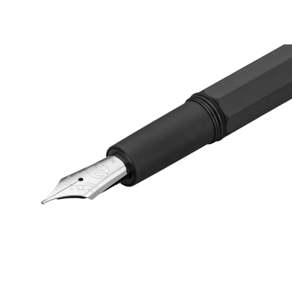 Kaweco Original 250 Black Aluminium Barrel with Chrome Clip Fountain Pen