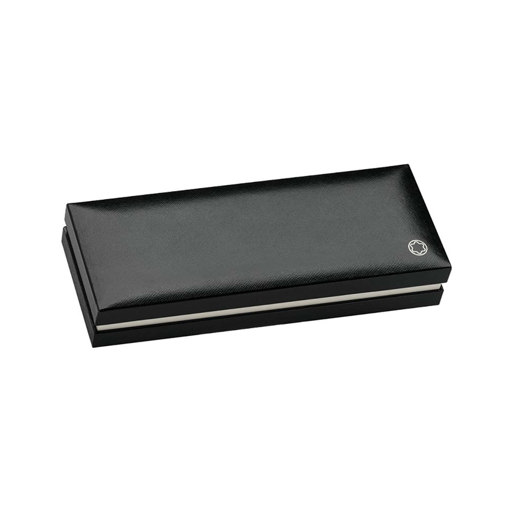 Montblanc Meisterstück Classique Black Resin with Rose Gold-Coated Trim Fountain Pen - 14Kt Gold Medium Nib