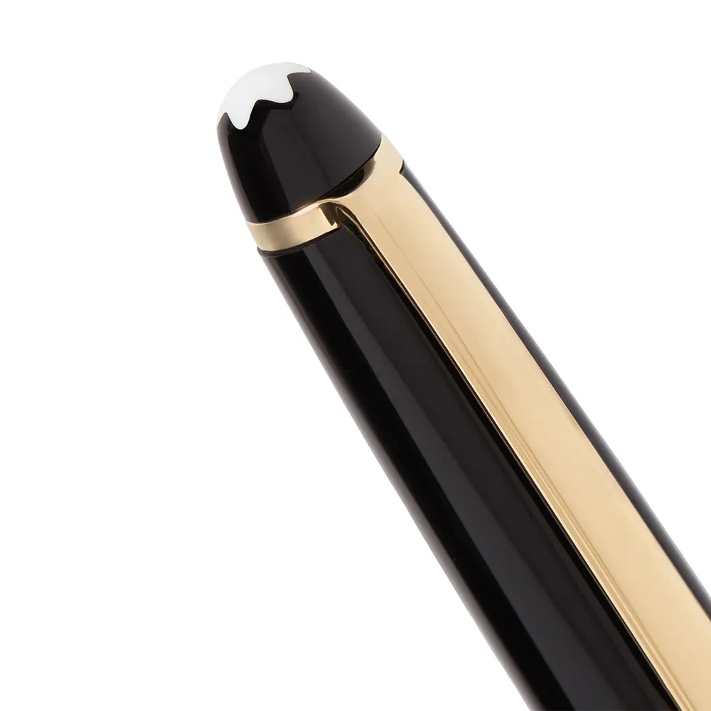 Montblanc Set Meisterstück Classique 163 Black Precious Resin GT Rollerball Pen with Meisterstück Pocket 5cc with Zip Black Card Holder