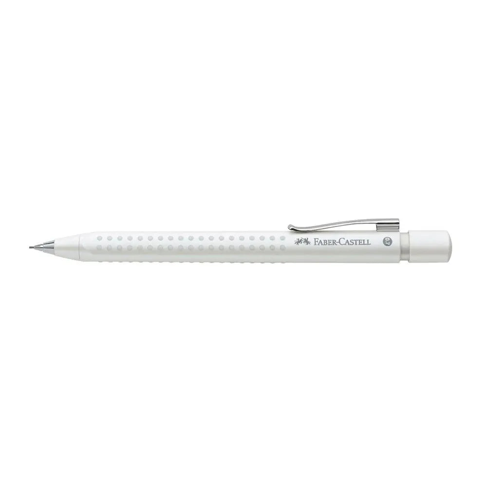 Grip 2011 mechanical pencil, 0.7 mm, white The Grip 2011 concept clearly convinces with its appealing grip design in classic colors and sophisticated ergonomics. The characteristic dots match the shaft in color. Ergonomic triangular shape for tireless writing Soft grip zone for a secure, non-slip grip Extra long, twist-out eraser Break-resistant 0.7 mm lead for optimum writing Refills and spare erasers available Barrel colour: white