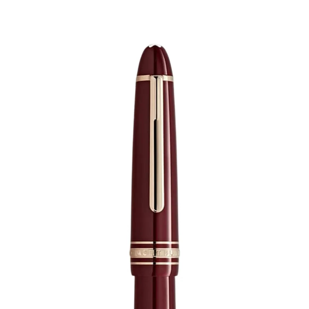 Montblanc Meisterstück Burgundy Red Resin with Signature GT LeGrand Fountain Pen - 14Kt Gold-Rhodium-Coated Nib