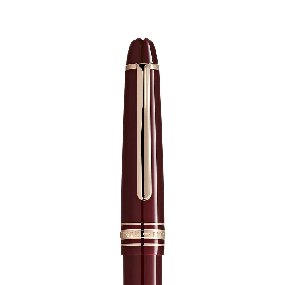 Montblanc Meisterstuck Classique Burgundy Red Precious Resin with Gold-Coated Trim Rollerball Pen