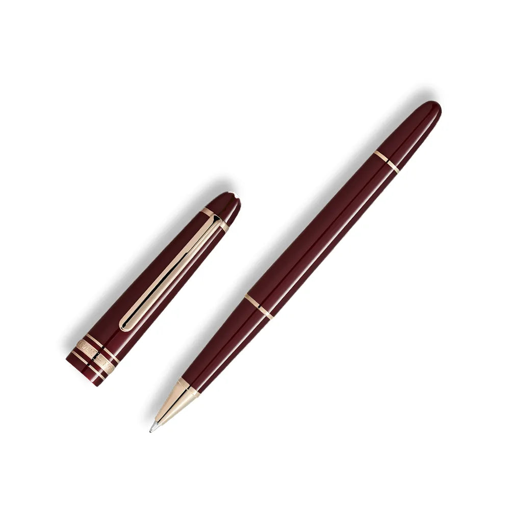 Montblanc Meisterstuck Classique Burgundy Red Precious Resin with Gold-Coated Trim Rollerball Pen