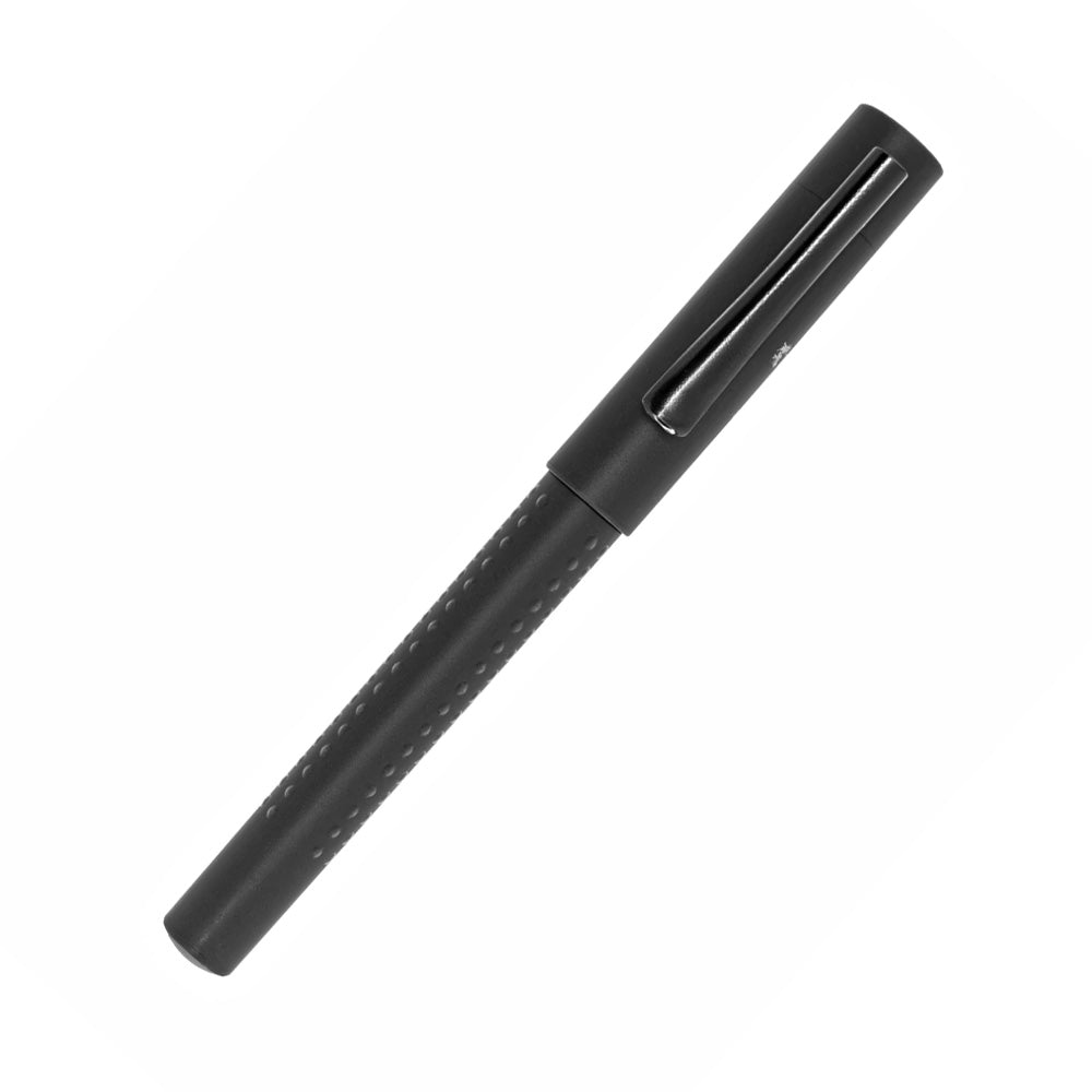Faber-Castell Grip 2011 Edition All Black Fountain Pen - Stainless Steel Nib