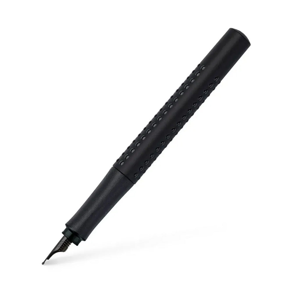 Faber-Castell Grip 2011 Edition All Black Fountain Pen - Medium Nib