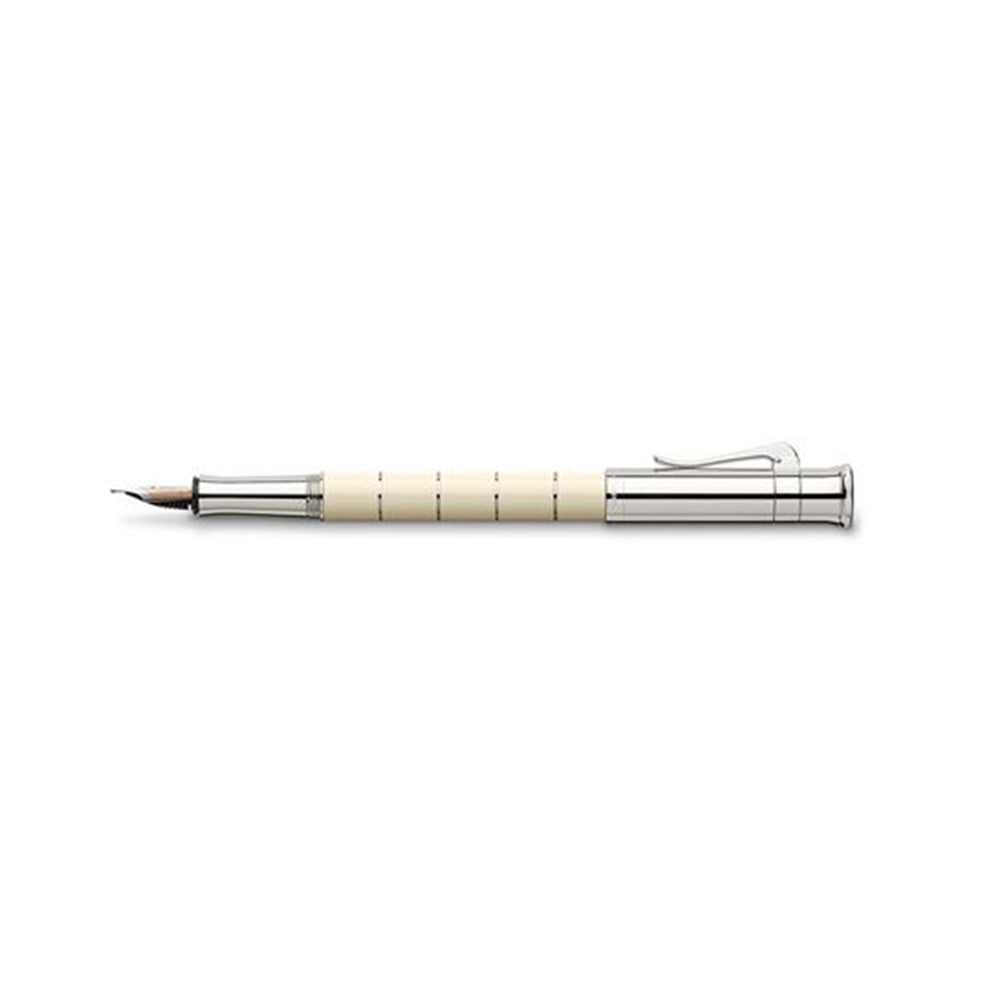 Graf von Faber-Castell Classic Anello Ivory Precious Resin Fountain Pen – 18Kt Gold Medium Nib