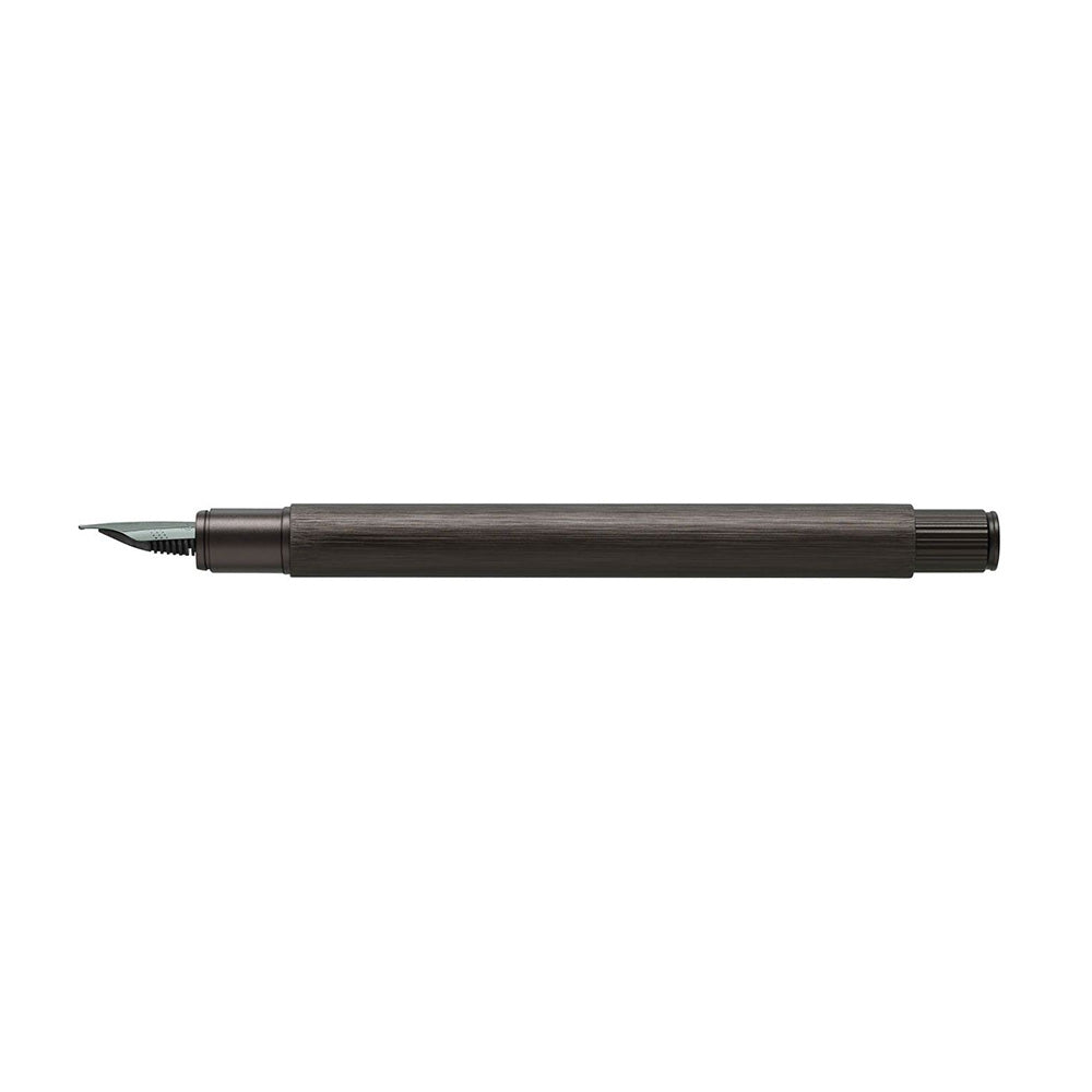 Faber-Castell Neo Slim Aluminium Gun Metal Fountain Pen - Stainless Steel Nib