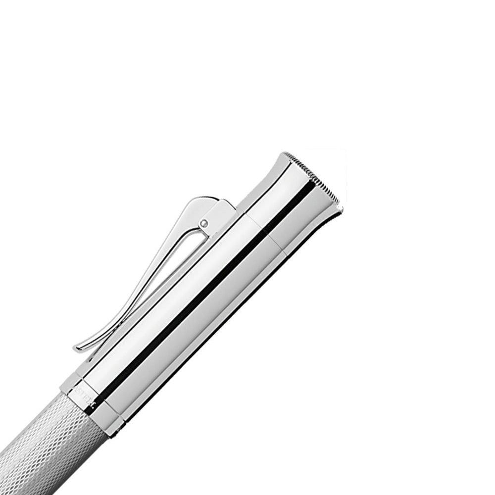 Graf von Faber-Castell Guilloche Rhodiniert Fountain Pen – 18Kt Gold Rhodium-Plated Medium Nib