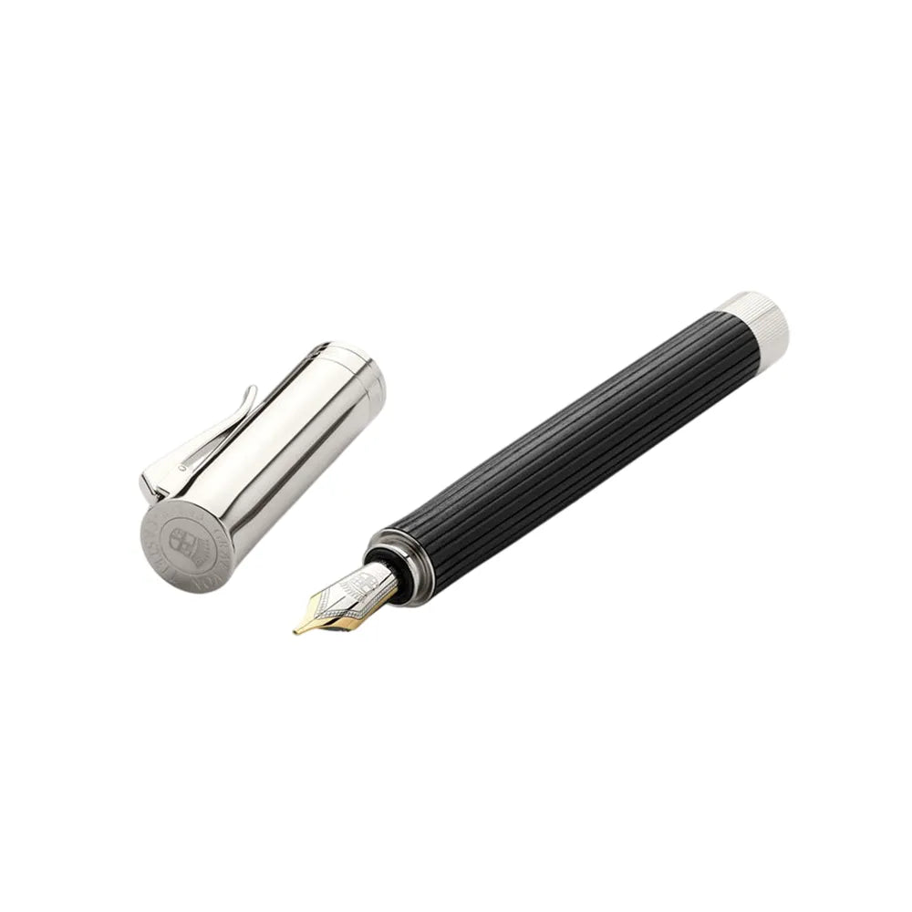 Faber-castell Intuition Platino Wood Ebony Fountain Pen – 18Kt Gold-Rhodium Plated Nib