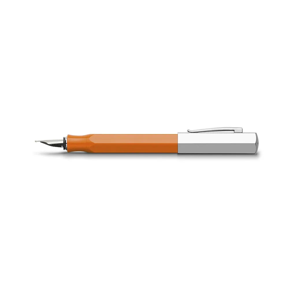Faber-Castell Ondoro Precious Orange Resin Fountain Pen - Medium Nib