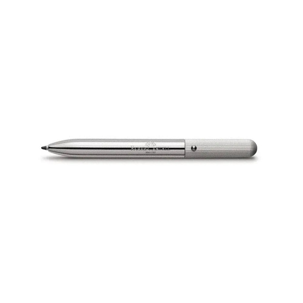 Faber-Castell Silver Twist Pocket Ballpoint Pen