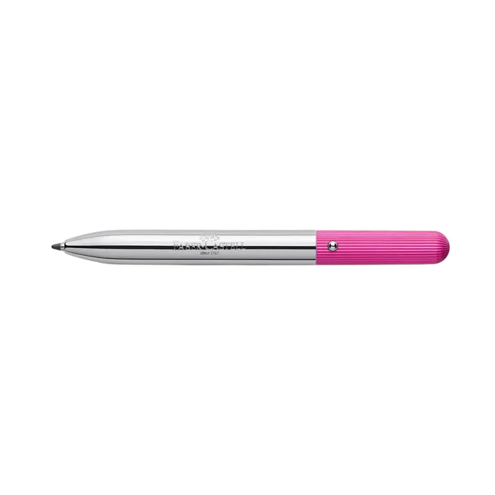 Faber-Castell Fuchsia (Pink) Twist Pocket Ballpoint Pen