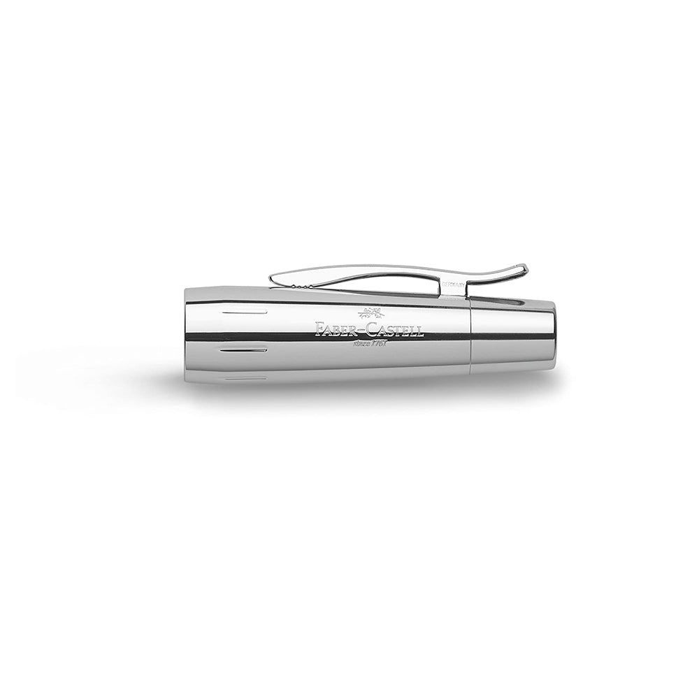 Faber-Castell E-motion Pearwood Black with Chrome Cap Rollerball Pen