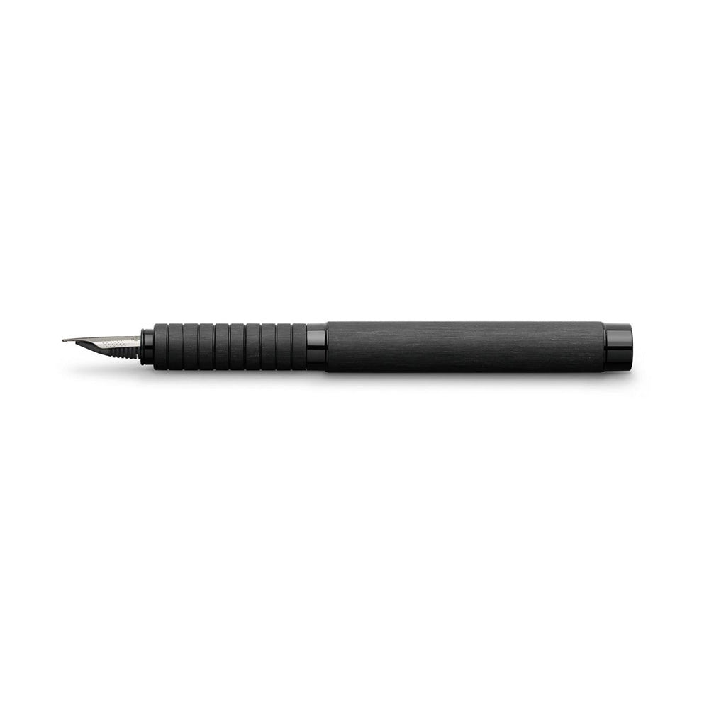 Faber-Castell Essentio Aluminium Black Fountain Pen - Extra Fine Nib