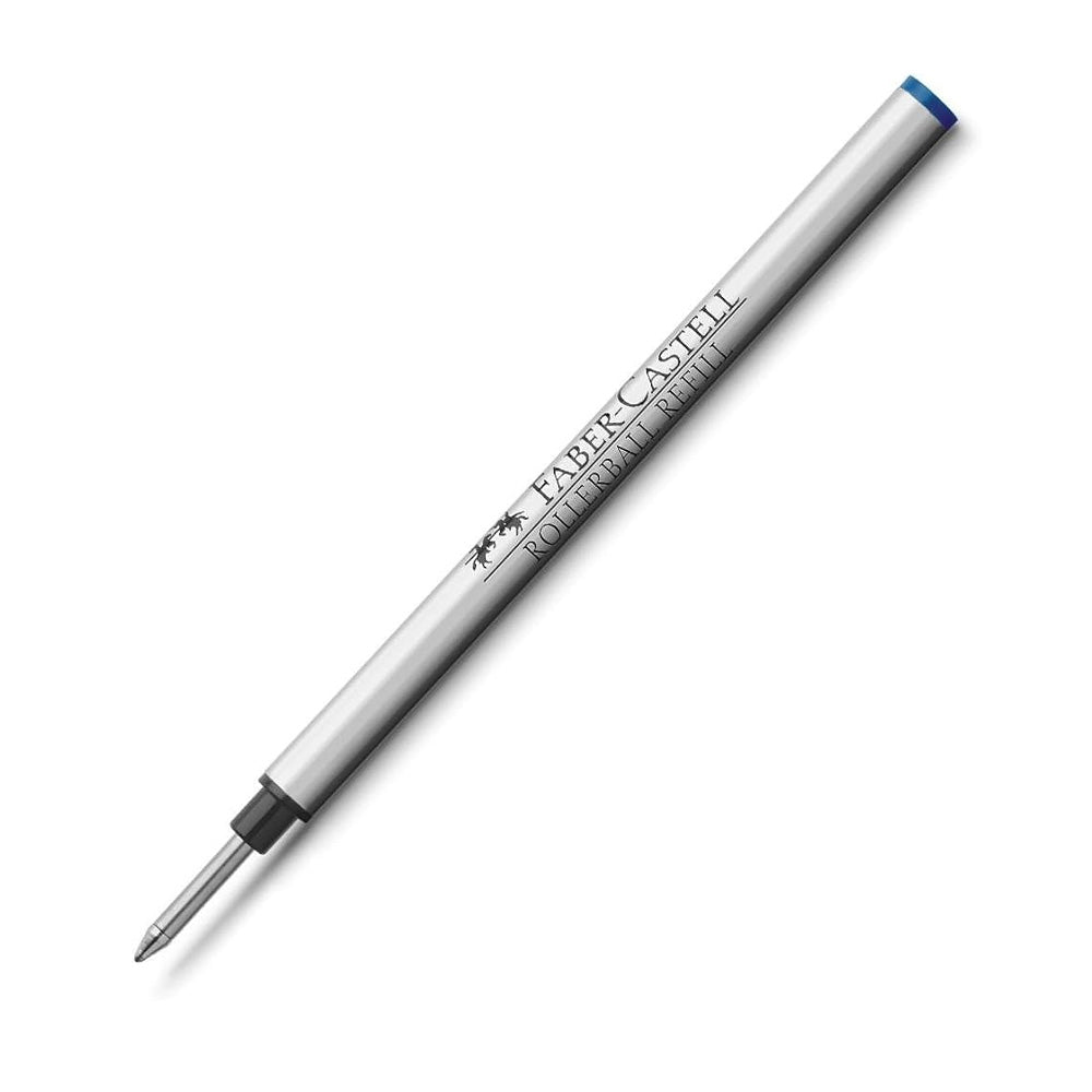 Spare refill for Fine Writing rollerball, M, blue This medium point Faber-Castell refill contains document-proof, light-resistant blue ballpoint ink that flows smoothly for an enjoyable writing experience. Product details 147784 High-quality spare refill for Fine Writing rollerballs Large-capacity refill with ceramic tip Water-based ink Lightfast Ink colour blue On blister card