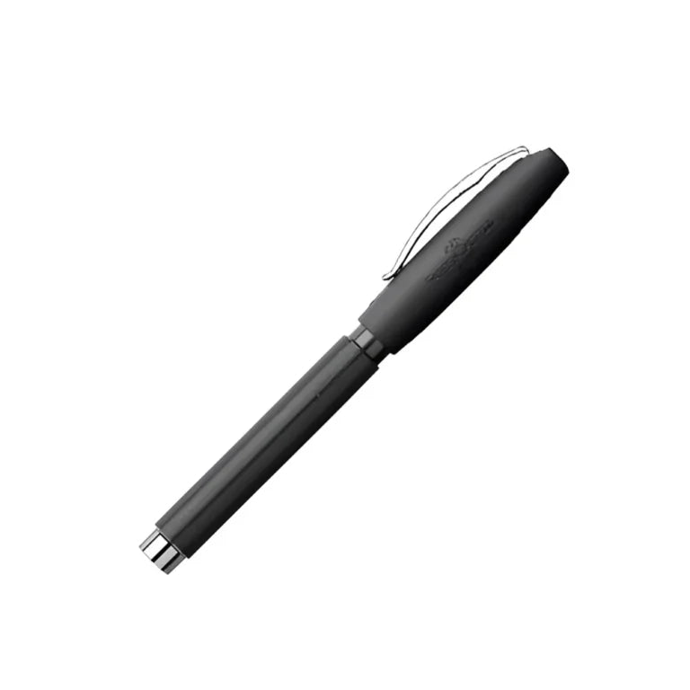 Faber-Castell Essentio Black Leather Fountain Pen - Medium Nib