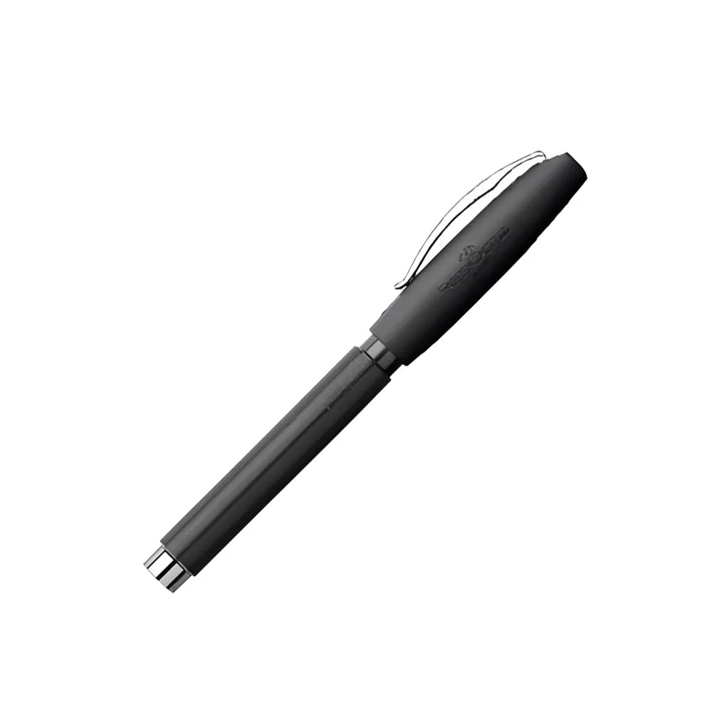 Faber-Castell Essentio Black Leather Fountain Pen - Medium Nib