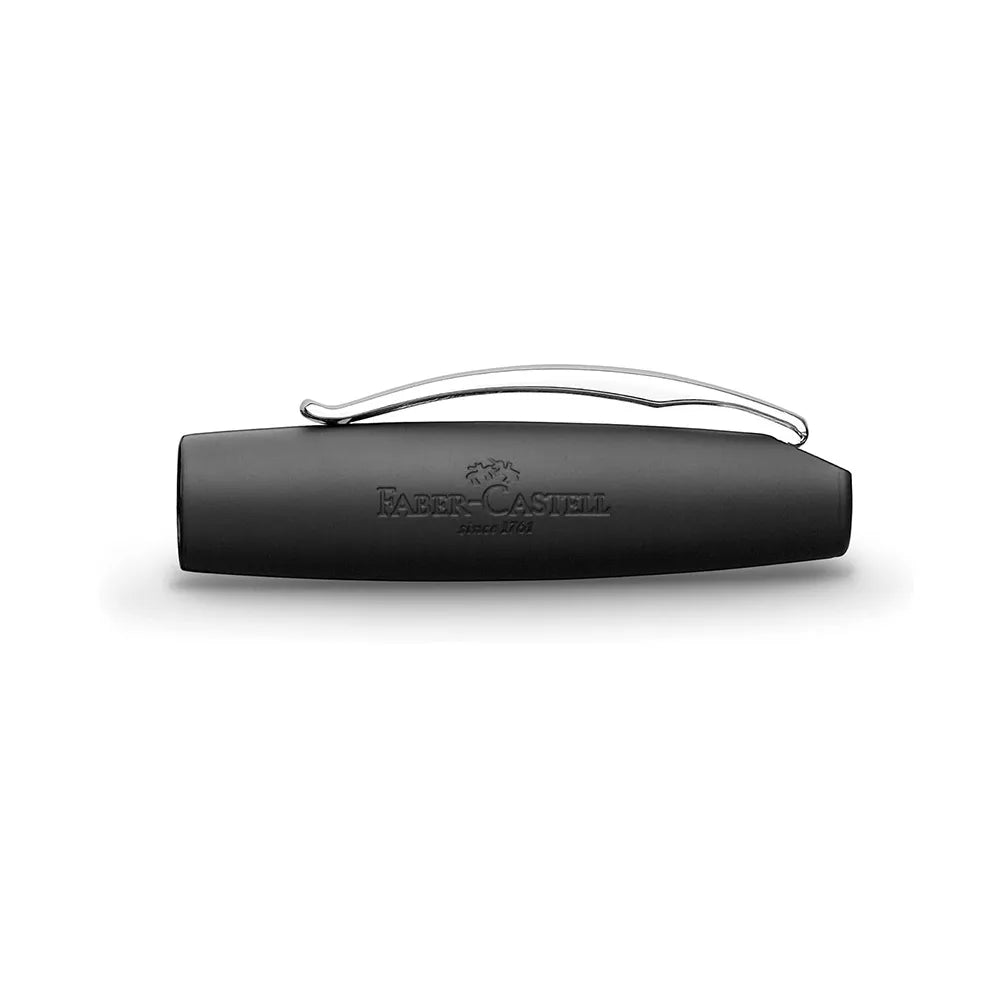 Faber-Castell Essentio Black Leather Fountain Pen - Medium Nib