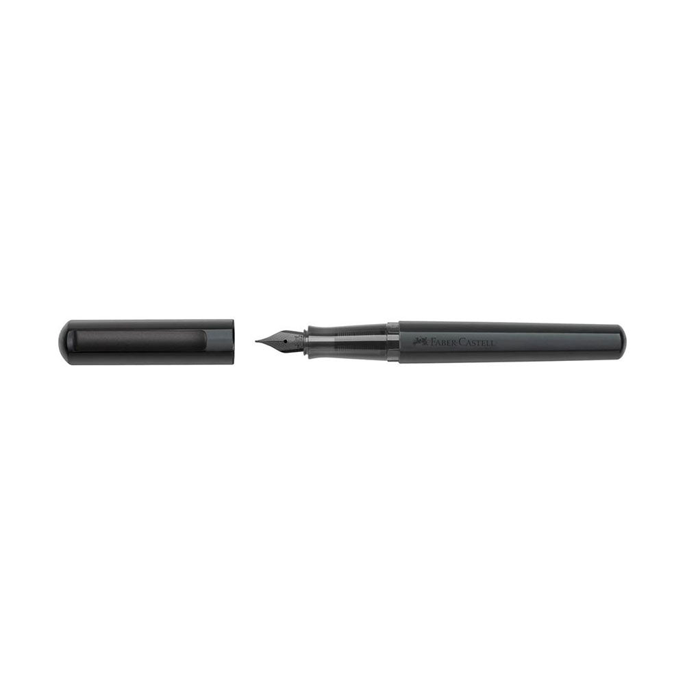 Faber-Castell Hexo Black Matt Fountain Pen - Stainless Steel Nib
