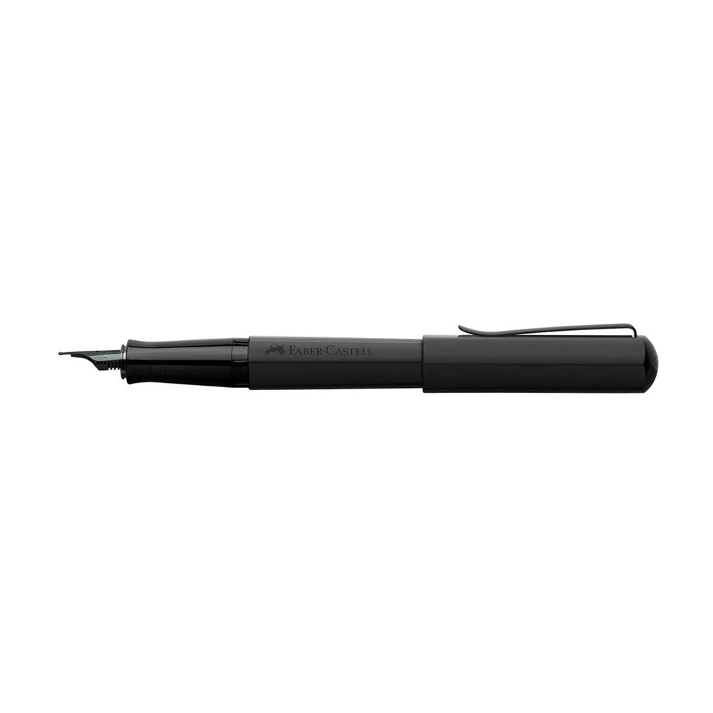 Faber-Castell Hexo Black Matt Fountain Pen - Stainless Steel Nib
