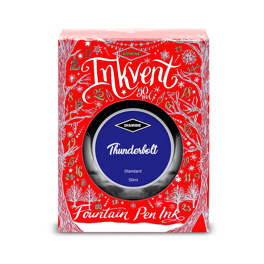 Diamine Inkvent Red Edition Standard Ink 50ml Bottle - Thunderbolt