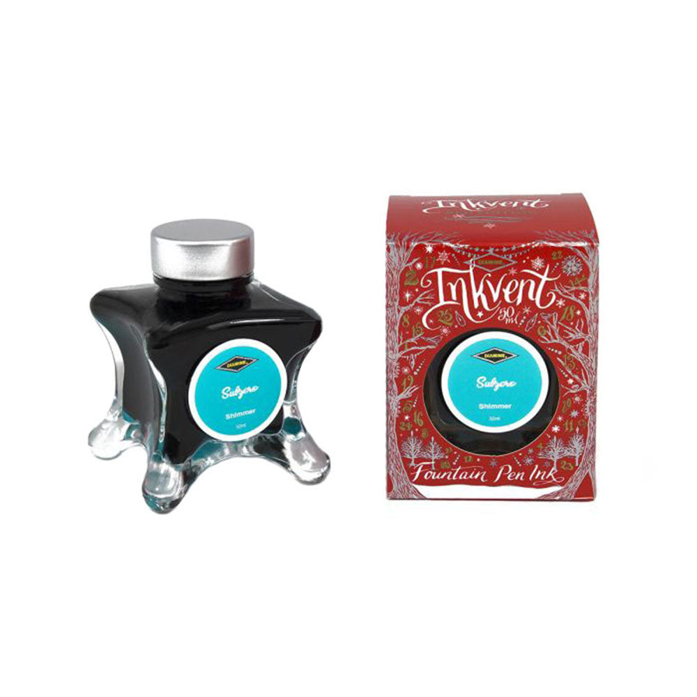 Diamine Inkvent Red Edition Shimmer Ink 50ml Bottle - Subzero