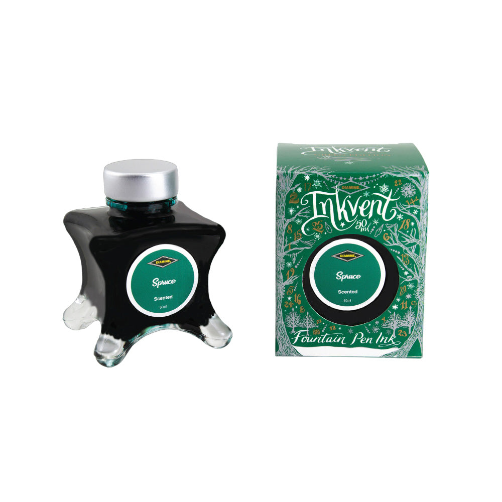 Diamine Inkvent Green Edition Scented Ink 50ml Bottle - Spruce