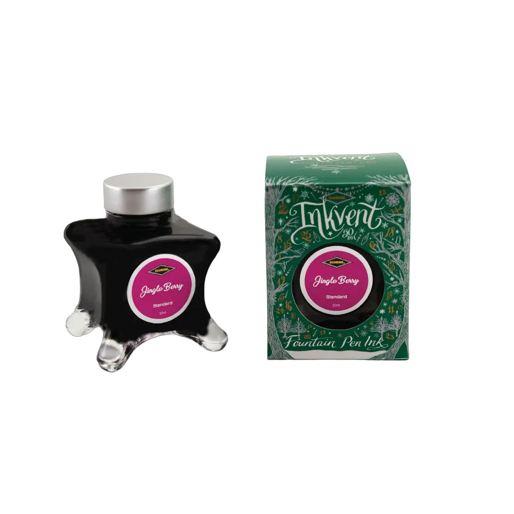 Diamine Inkvent Green Edition Standard Ink 50ml Bottle - Jingle Berry