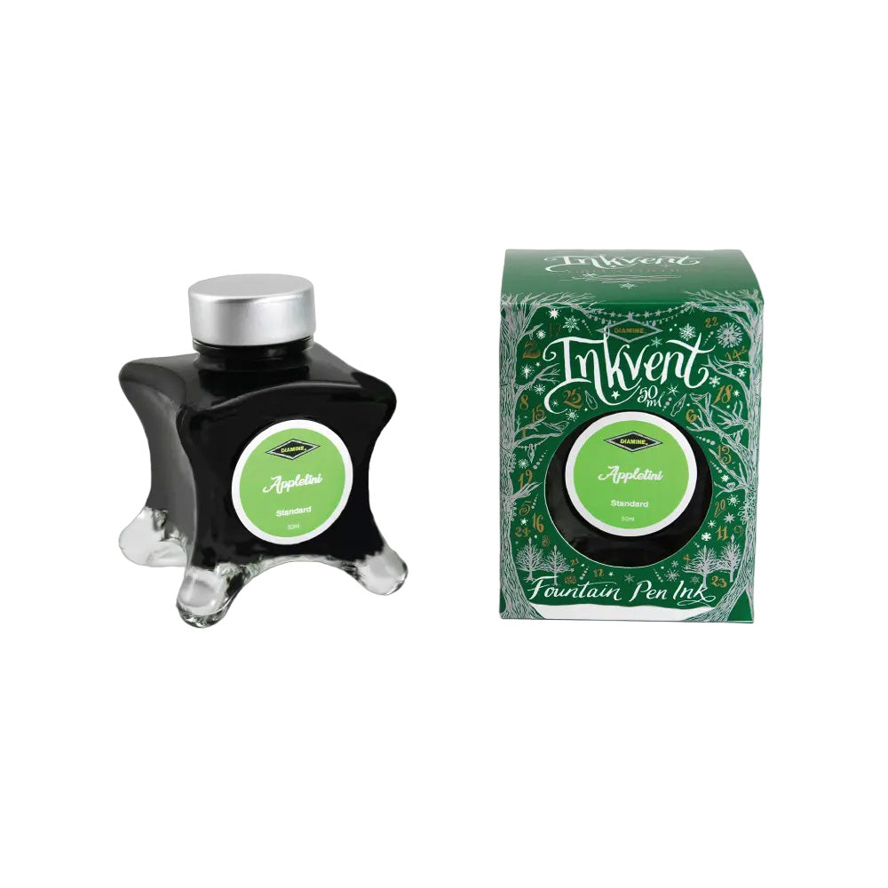 Diamine Inkvent Green Edition Standard Ink 50ml Bottle - Appletini