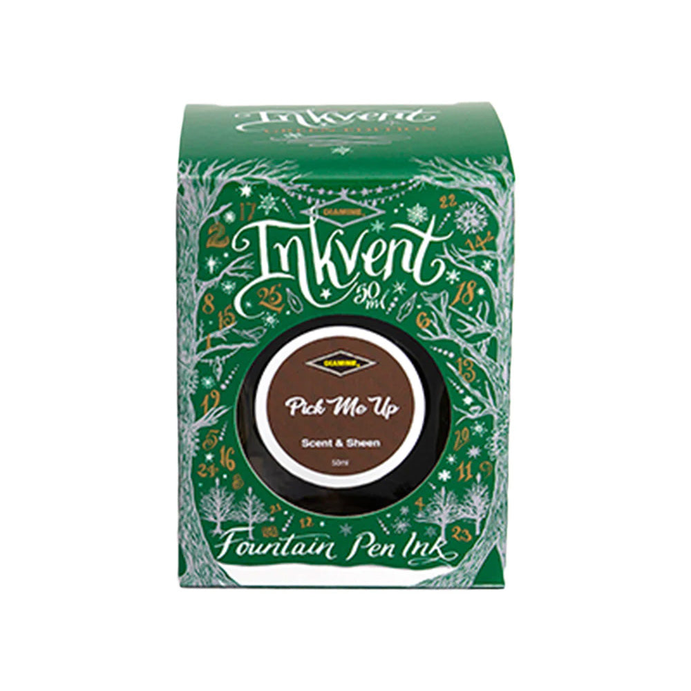 Diamine Inkvent Green Edition Scent & Sheen Ink 50ml Bottle - Pick me Up