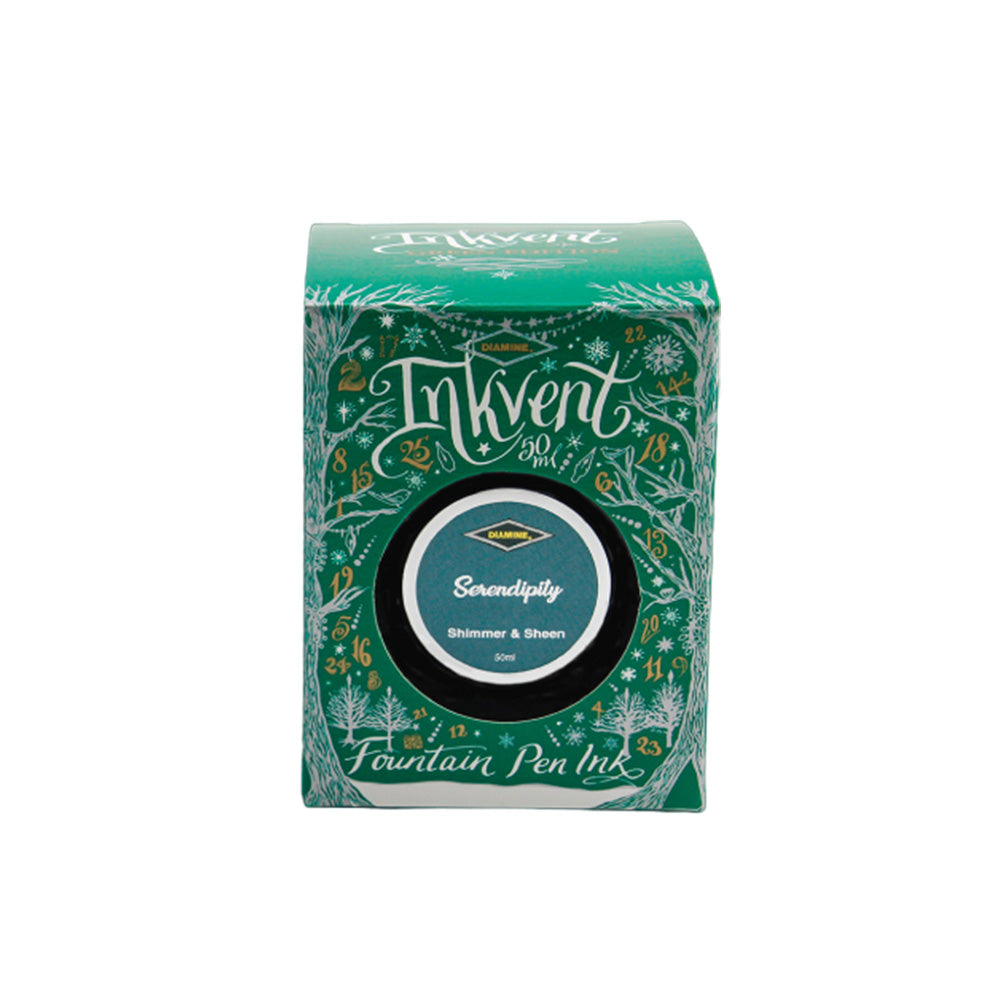 Diamine Inkvent Green Edition Shimmer & Sheen Ink 50ml Bottle - Serendipity