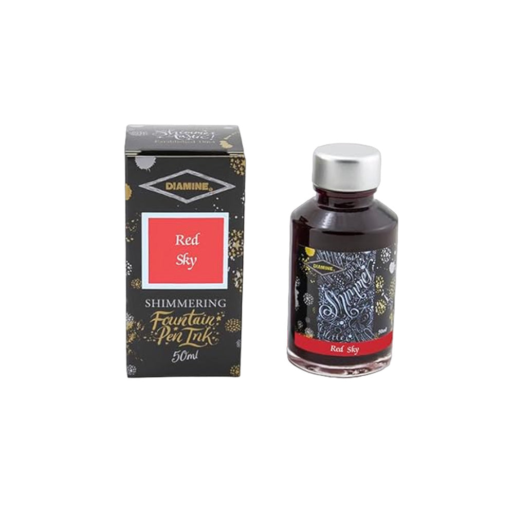 Diamine 50ml Shimmering Ink - Red Sky