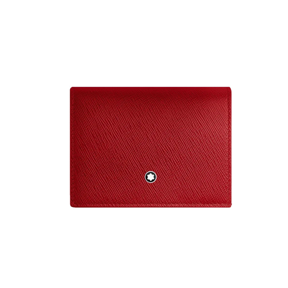 Montblanc Sartorial Continental Nano Brick Red/ Blush Leather Wallet