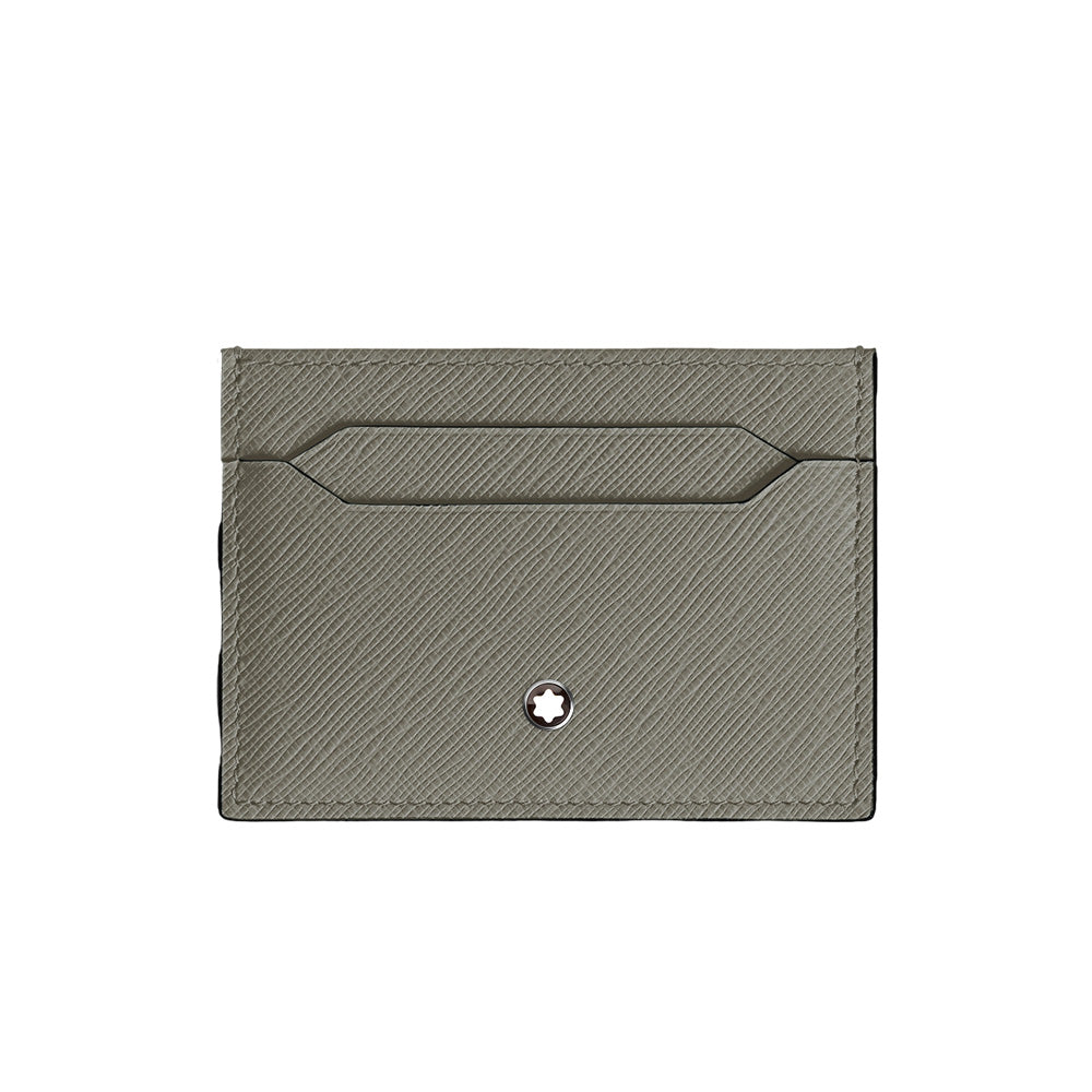Made from luxurious Saffiano-printed leather in medium grey, this card holder adds a stylish dimension to everyday life. With space for up to five credit cards, it ensures you keep your core essentials with you on the go. The Montblanc emblem details the front side. Material : Leather Leather : Saffiano-printed ink grey leather Color : Medium Grey Lining : Fabric Dimensions : 110 X 5 X 75 mm Country of Origin : Italy