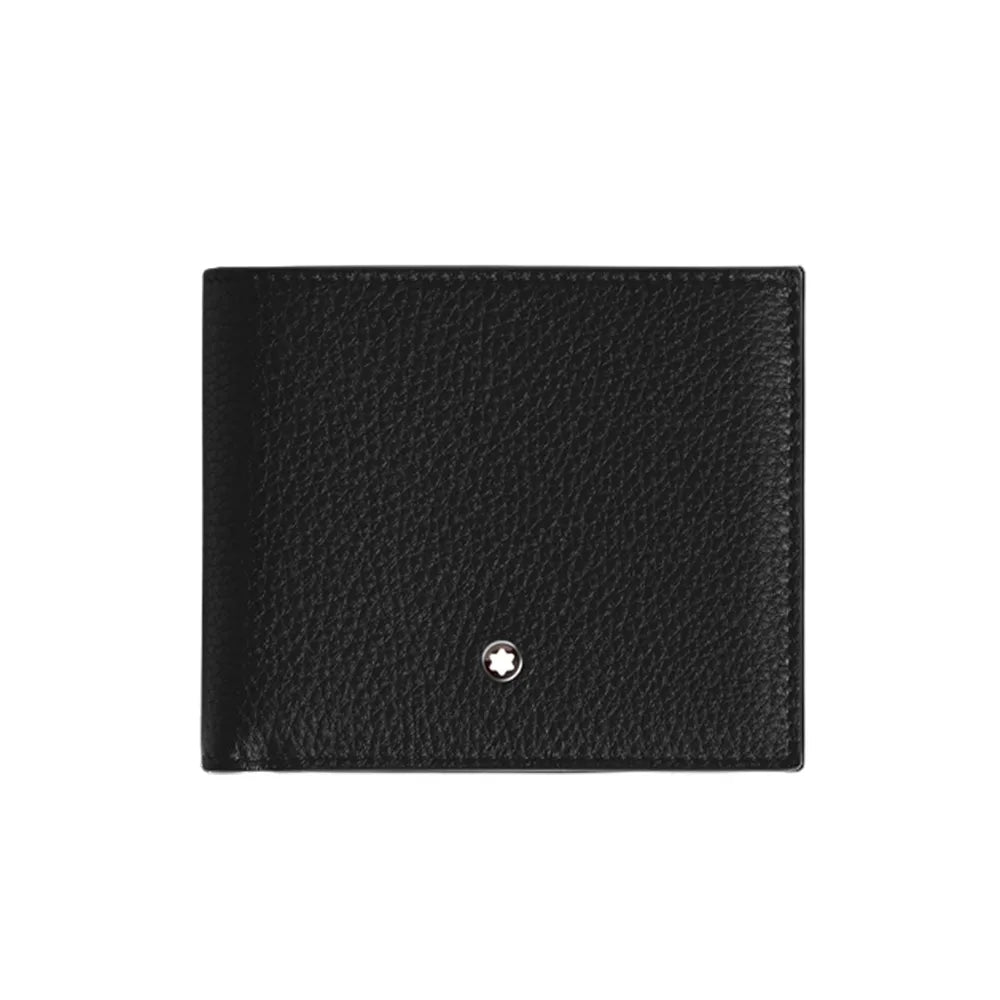 Montblanc Soft Grain Black Leather Wallet 8cc
