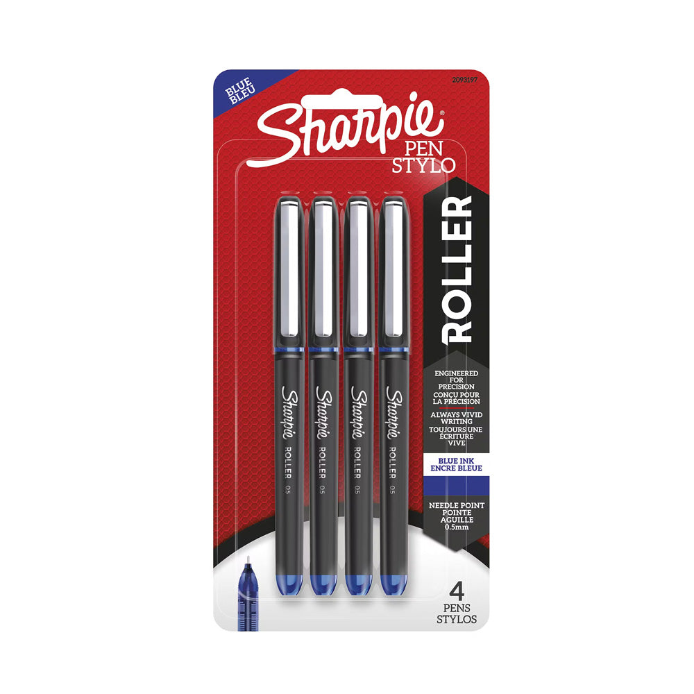 Sharpie 4 Blue 0.5mm Ink Roller Pen