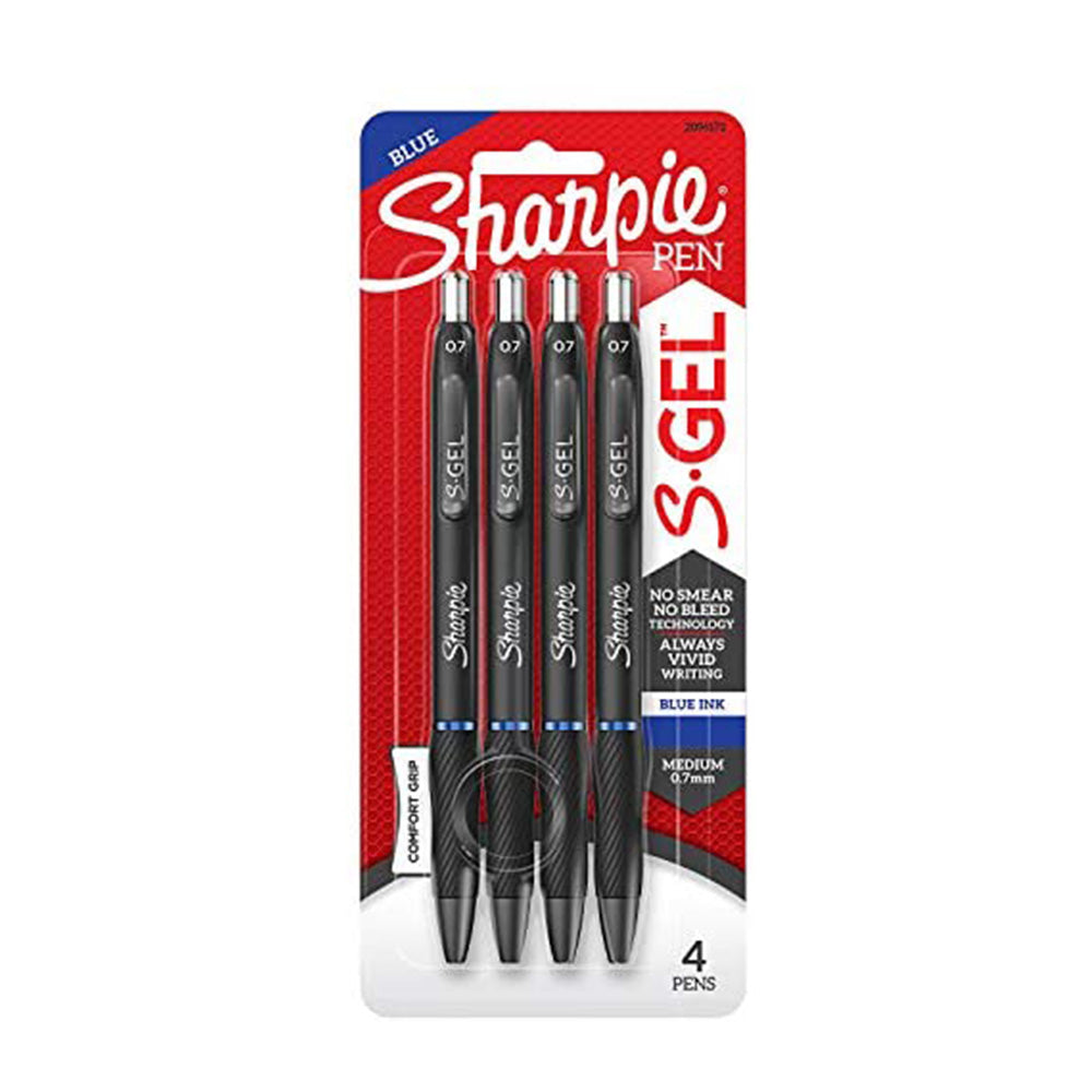 Sharpie Blue 0.7mm Gel Ink Pen Set of 4