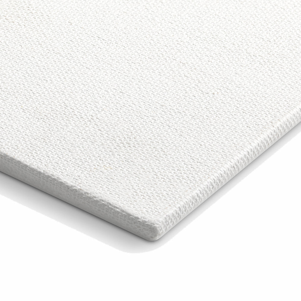 Acid-free, hardboard pasted with a cotton canvas for rigid painting surface, ideal for works with relief and embellishments. Made using acid-free, medium grain fabric Coated with a triple layer of acrylic primer Optimum priming for right hold and glide Pasted on an acid-free board with safe adhesive Suitable for beginners as well as small and multi-canvas work Suitable for both oil and acrylic painting Size - 30cm x 40cm (12 Inch X 16 Inch) Country of Origin: India