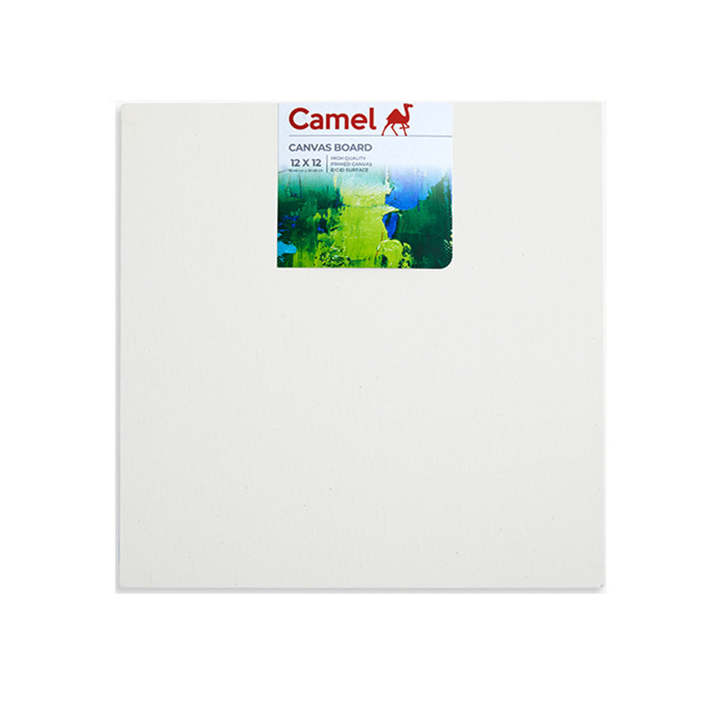 Acid-free, hardboard pasted with a cotton canvas for rigid painting surface, ideal for works with relief and embellishments. Made using acid-free, medium grain fabric Coated with a triple layer of acrylic primer Optimum priming for right hold and glide Pasted on an acid-free board with safe adhesive Suitable for beginners as well as small and multi-canvas work Suitable for both oil and acrylic painting Size - 30cm x 30cm (12 Inch X 12 Inch) Country of Origin: India