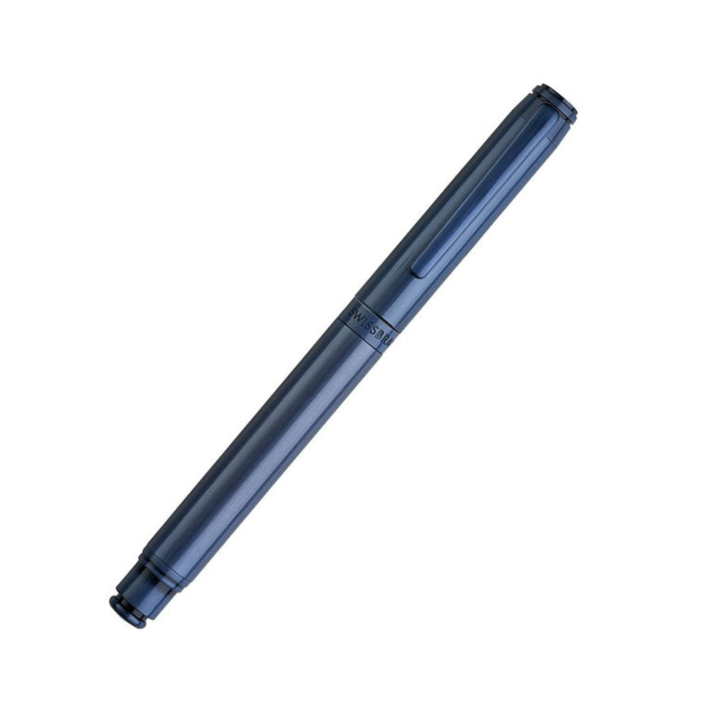 Swissbrand 2503 Matte Blue Lacquer with Matching Blue Trim Rollerball Pen