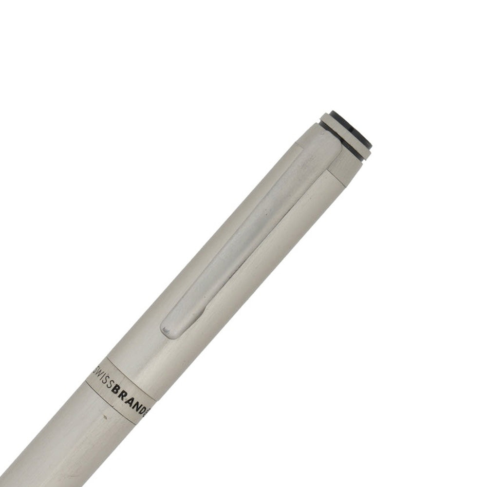 Swissbrand 2505 Matte Chrome Lacquer with Chrome Trim Rollerball Pen