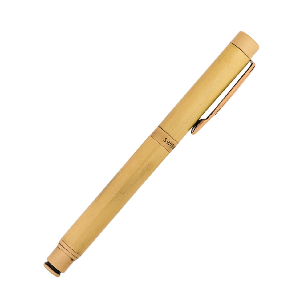 Swissbrand 2508 Matte Gold Lacquer with Gold Trim Rollerball Pen