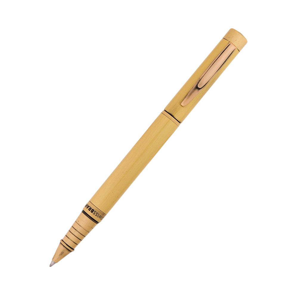 Swissbrand 2508 Matte Gold Lacquer with Gold Trim Rollerball Pen