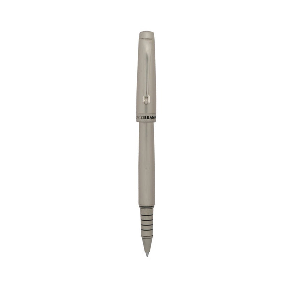 Swissbrand 2516 Matte Chrome Lacquer with Chrome Trim Rollerball Pen