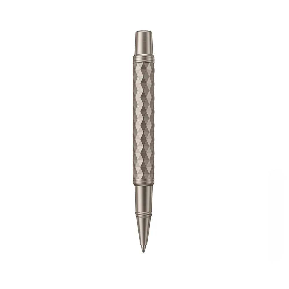 Swissbrand 2552 Ashler Crest Gunmetal Finish & Diamond Pattern GMT Rollerball Pen