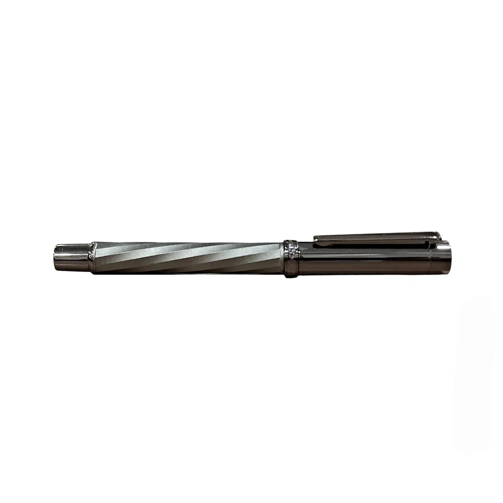 Swissbrand 2553 Ashler Arc Smoky Gunmetal Finish & Spiral Pattern GMT Rollerball Pen