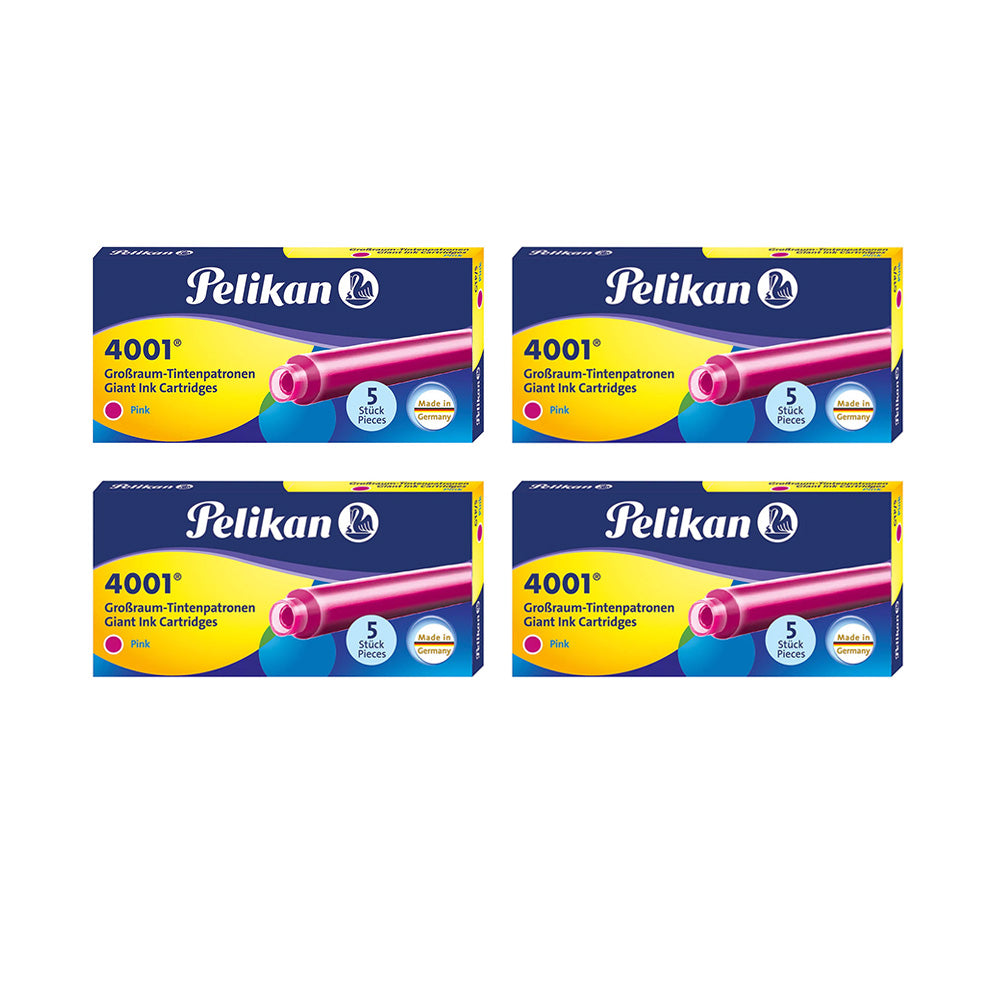 GTP/5 is the standard ink cartridge for all Pelikan cartridge fountain pens and many other brands. Large ink cartridge for all Pelikan and many other cartridge fillers Colour: Pink Royal blue ink is erasable and washable 5 ink cartridges per case