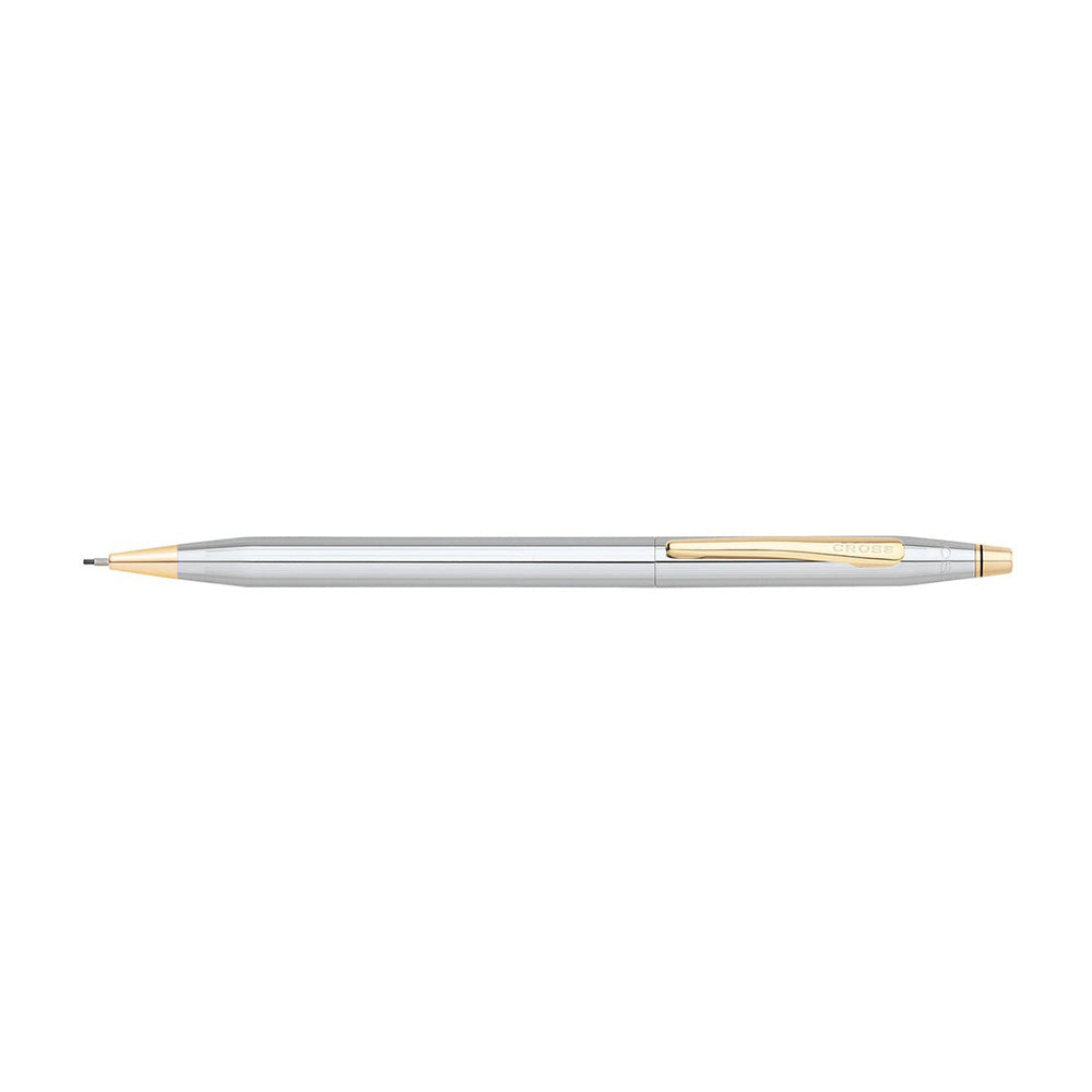 Cross Classic Century Medalist Chrome with 23Kt Gold-Plated Trim 0.7mm Mechanical Pencil