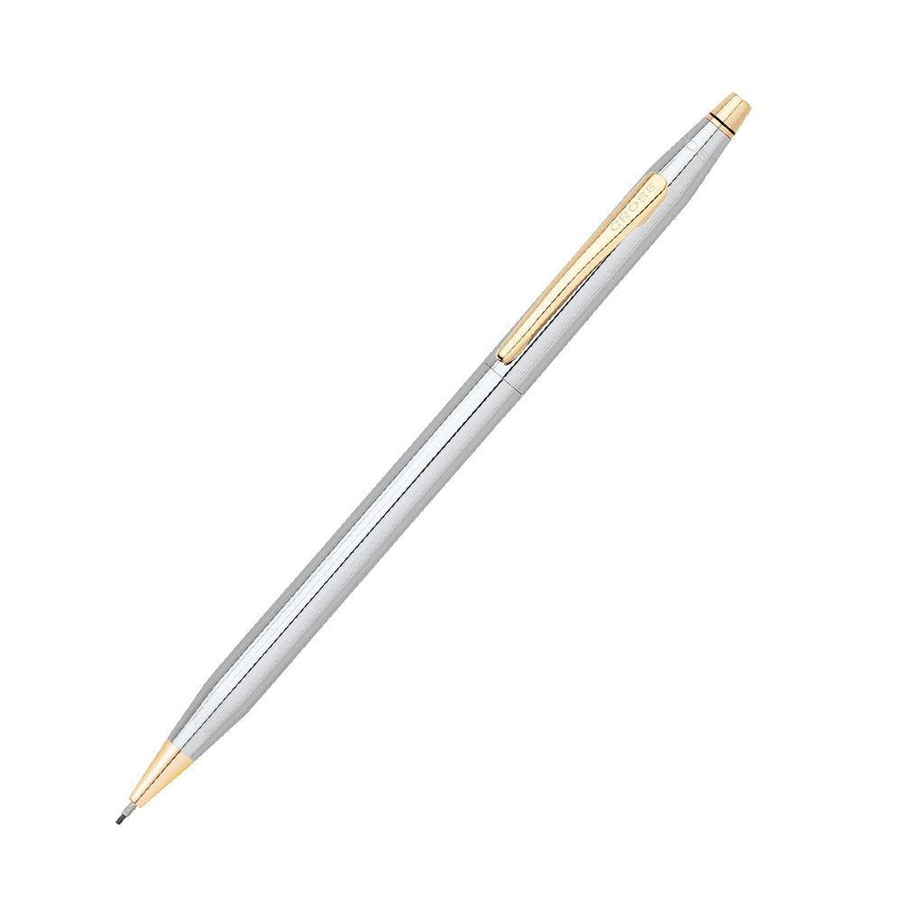 Cross Classic Century Medalist Chrome with 23Kt Gold-Plated Trim 0.7mm Mechanical Pencil