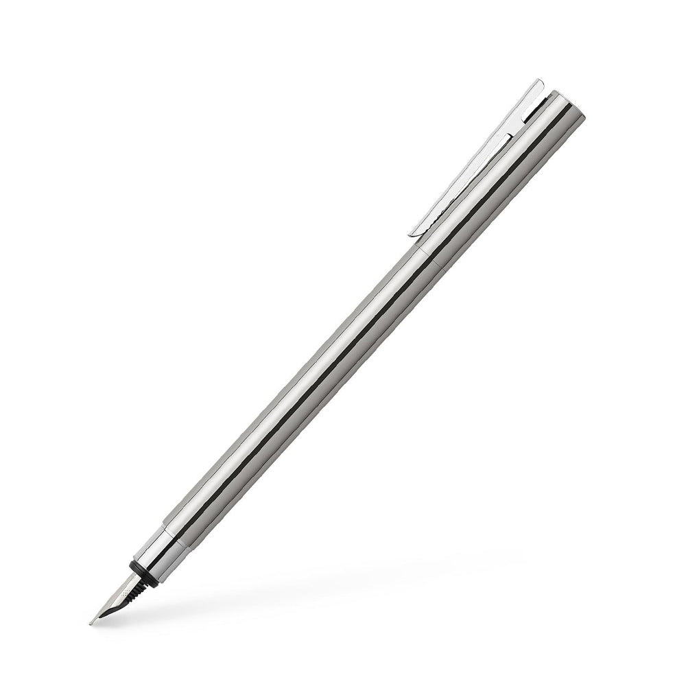 Faber-Castell Neo Slim Stainless Steel Fountain Pen - Stainless Steel Nib